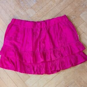 Hollister Pink Ruffled Women's Skirt Size S